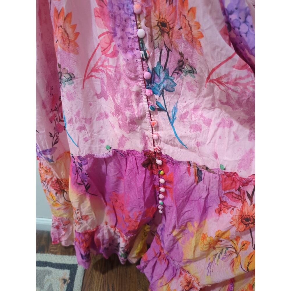 Anthropologie Alissa Pink Tiered Maxi Dress NWT - Picture 7 of 7
